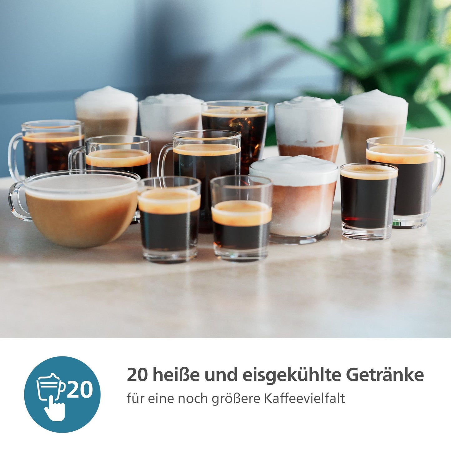Kaffeevollautomat EP5544/50 5500 Series– LatteGo Milchsystem, 20 Kaffeespezialitäten (heiß oder eisgekühlt), SilentBrew, QuickStart, Grau